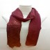 Designer Half Net Stole- Maroon